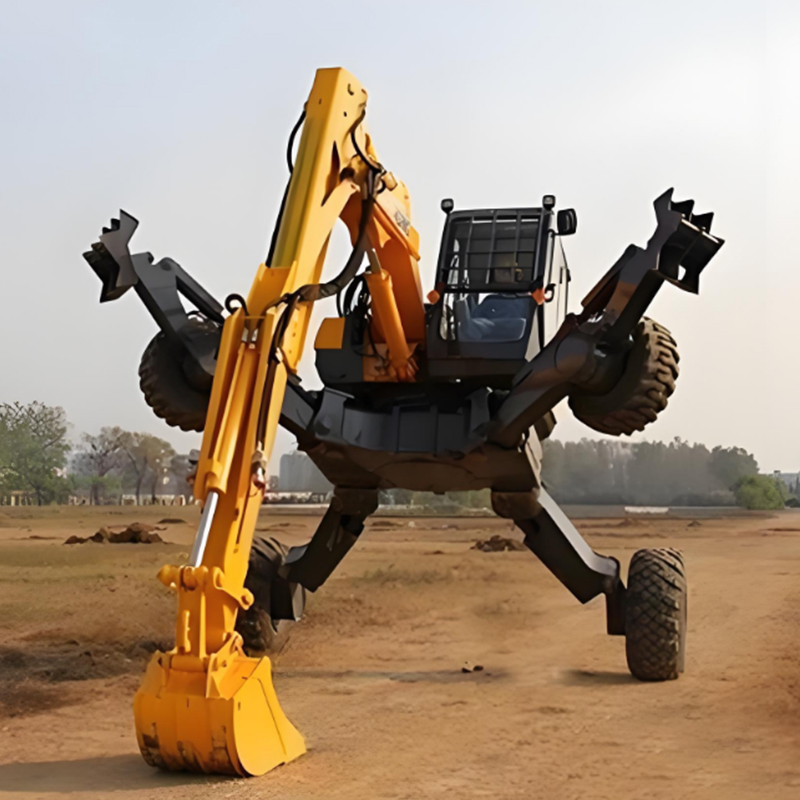 步履式抢险救灾挖掘机(机器人)